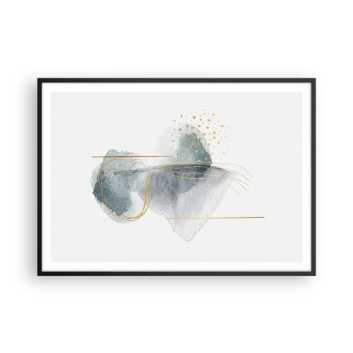 Poszter fehér keretben - A szürkeség és az arany kapcsolatáról - 100x70 cm