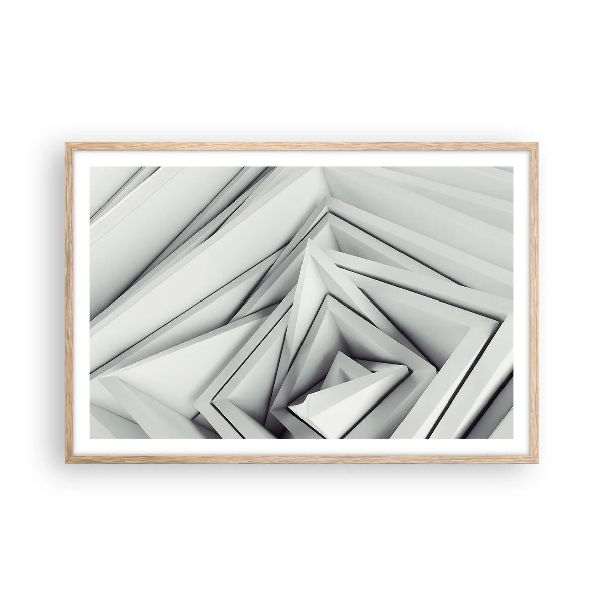 Poszter világos tölgy keretben - Éles szögek bimbóznak - 91x61 cm