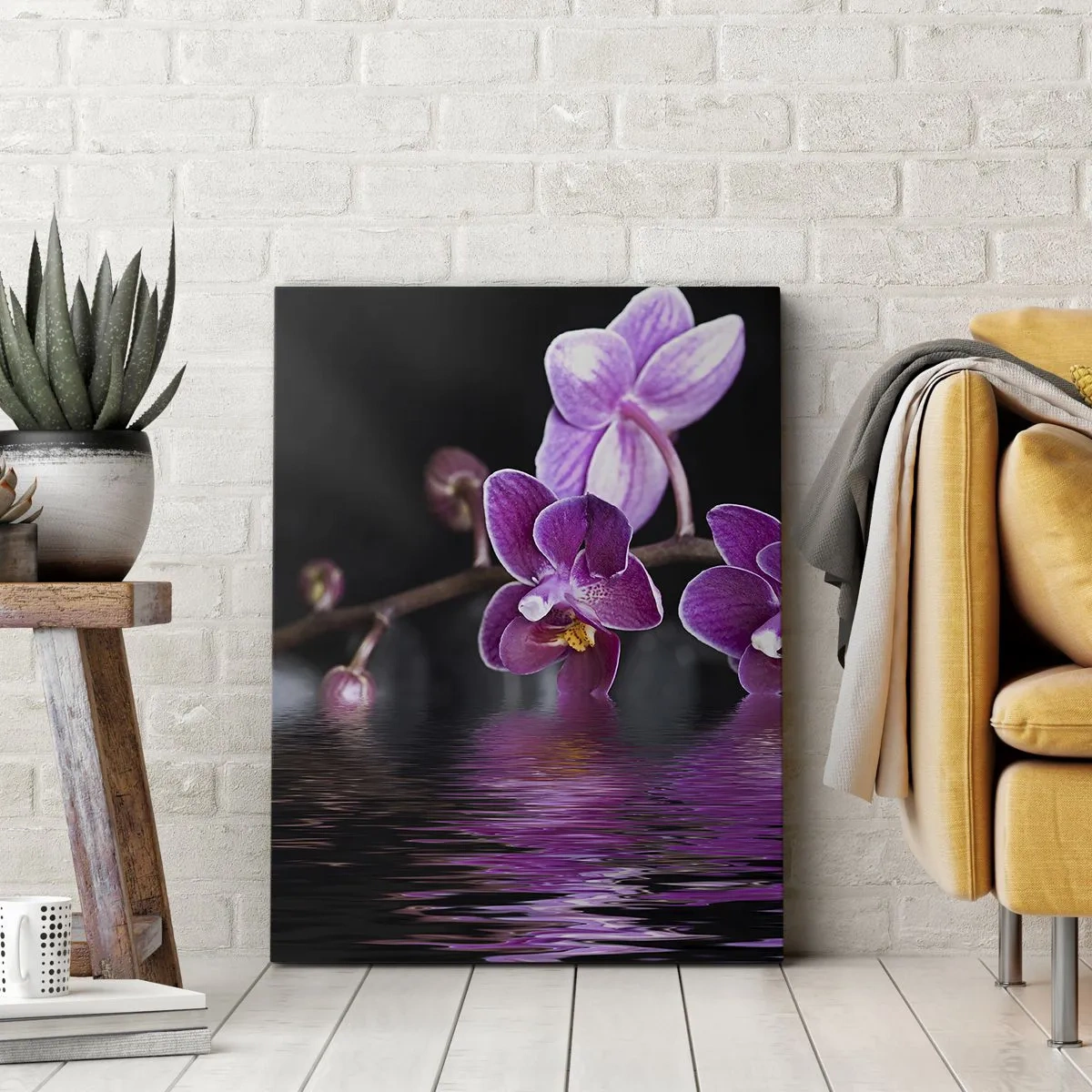 Vászonkép - Lila a szépség tükörképe - 80x120 cm