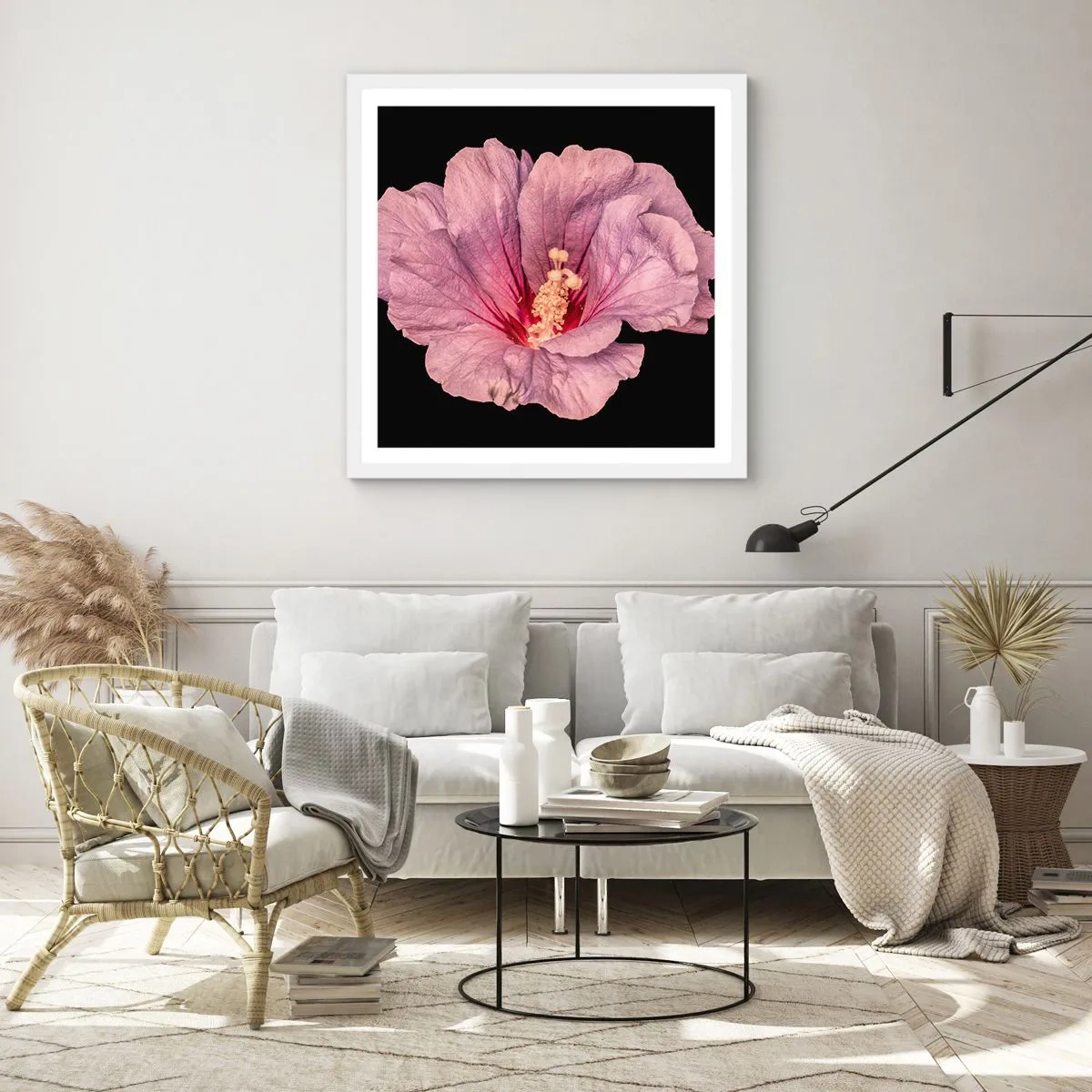 Poszter fekete keretben - Egyenesen a szív felé - 30x30 cm