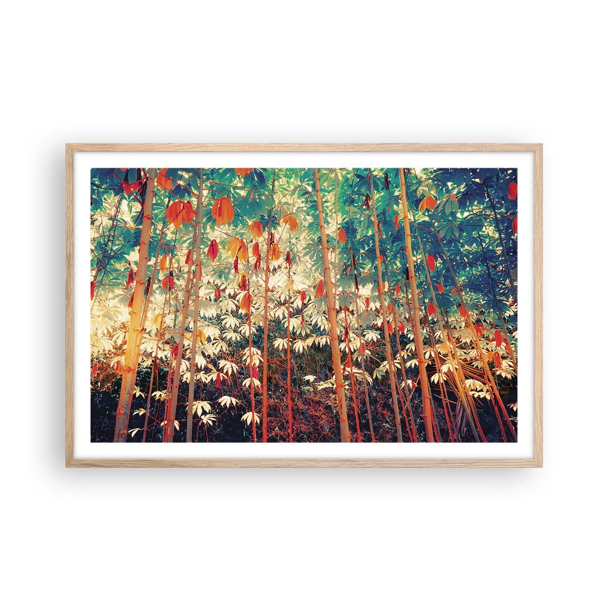 Poszter világos tölgy keretben - A levelek titkos élete - 91x61 cm