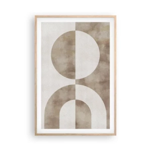 Poszter világos tölgy keretben - Hasonlóságok és különbségek - 61x91 cm