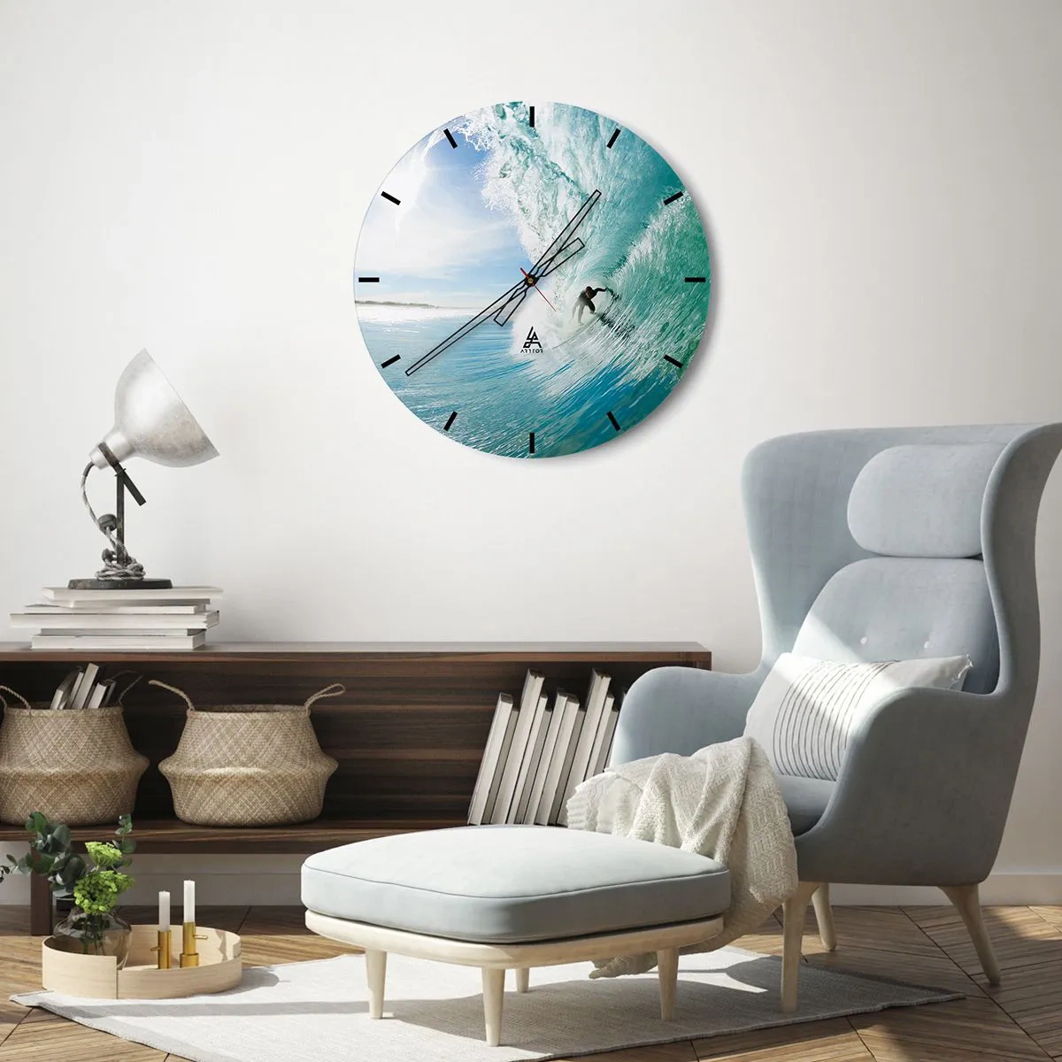 Falióra, Óra - Mindig a hullámon - 40x40 cm