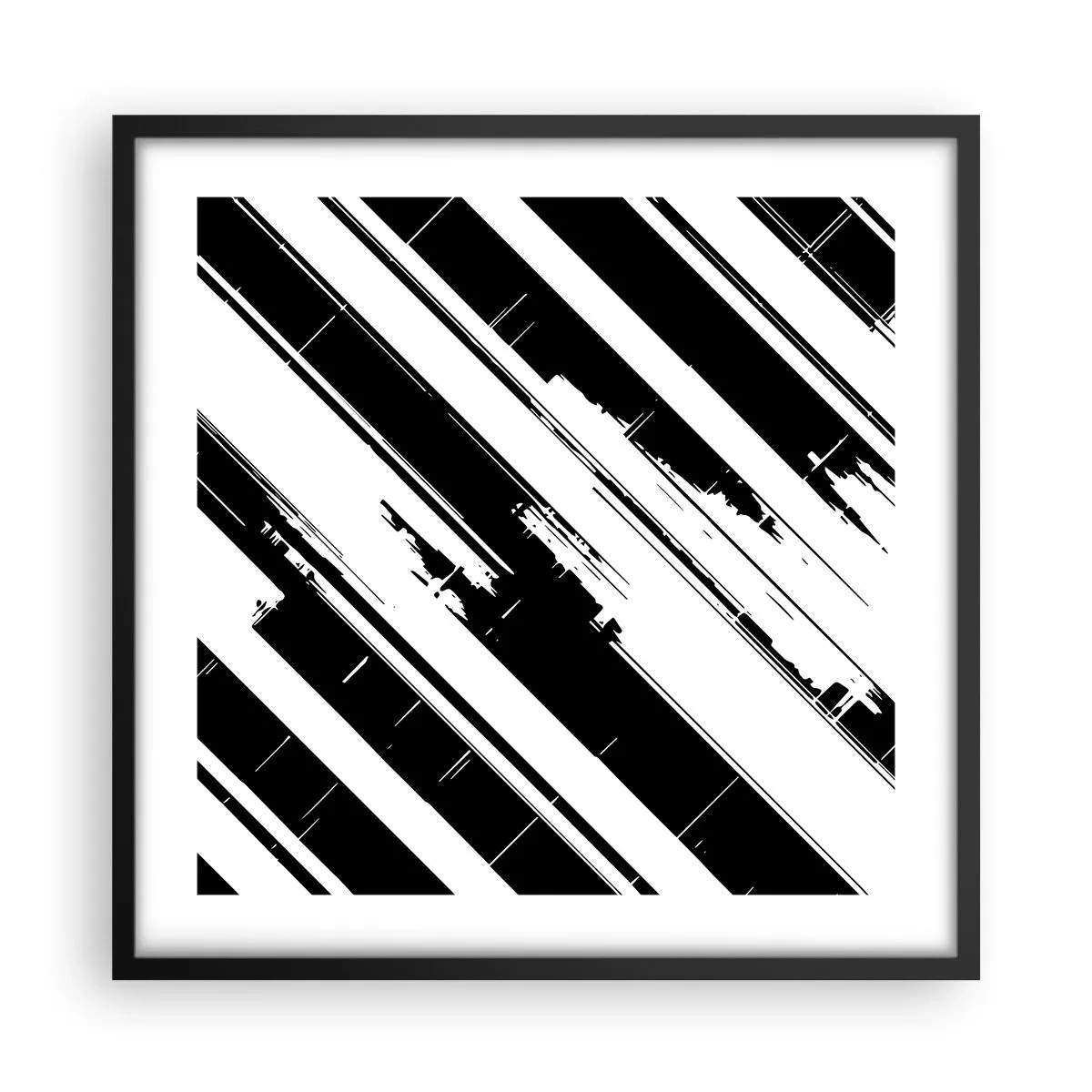Poszter fehér keretben - Intenzív és dinamikus kompozíció - 50x50 cm