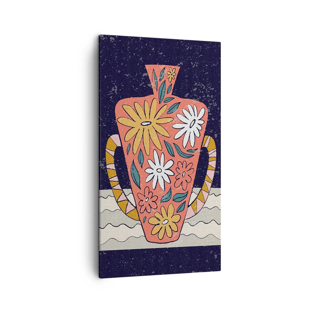 Vászonkép - Festett korsó - 45x80 cm