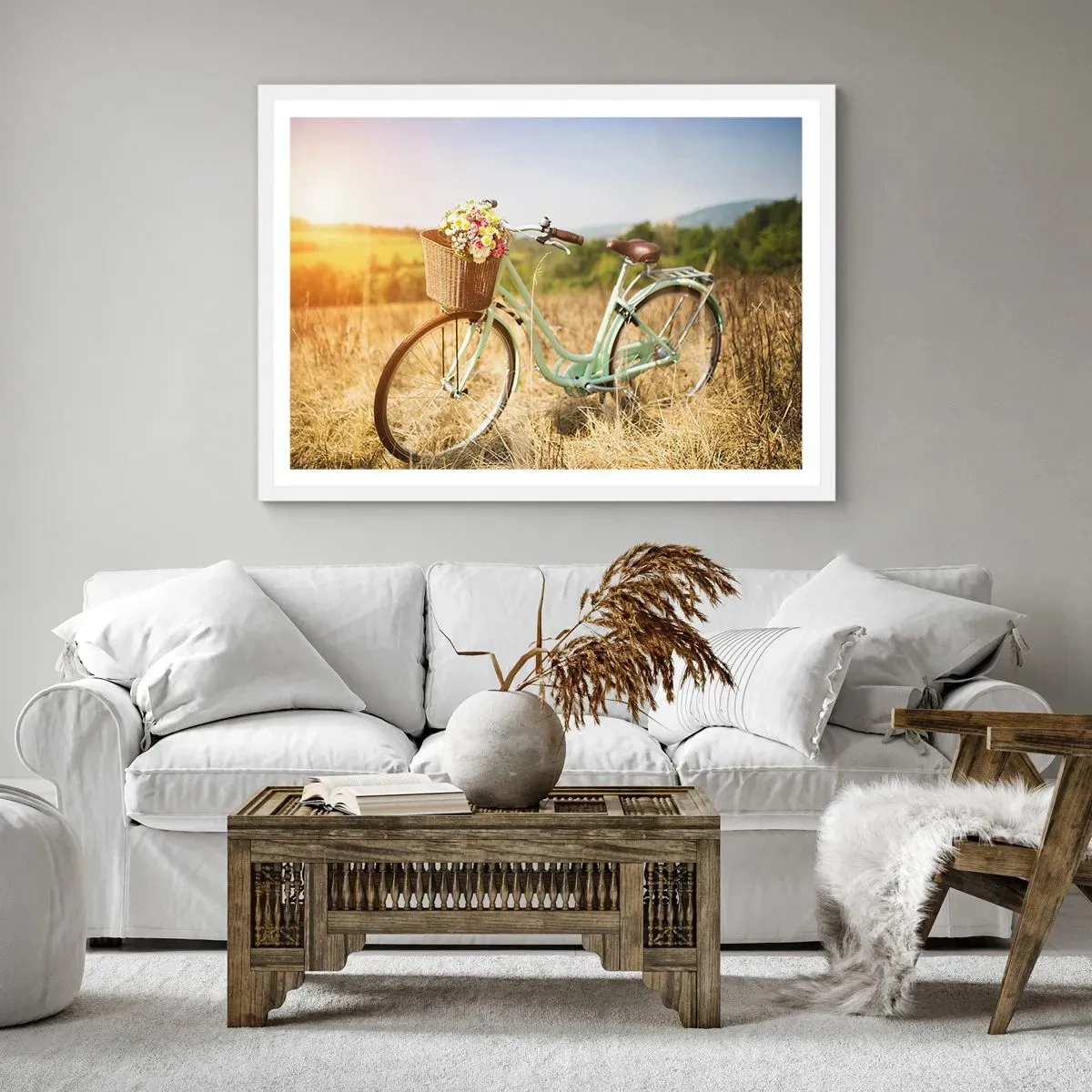 Poszter fekete keretben - Itt maradok egy darabig - 91x61 cm