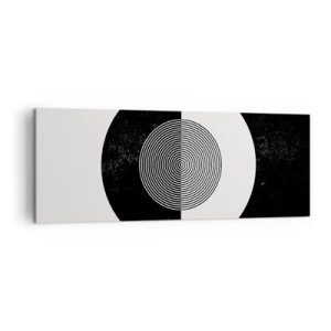 Vászonkép - Harmónia fekete-fehérben - 140x50 cm