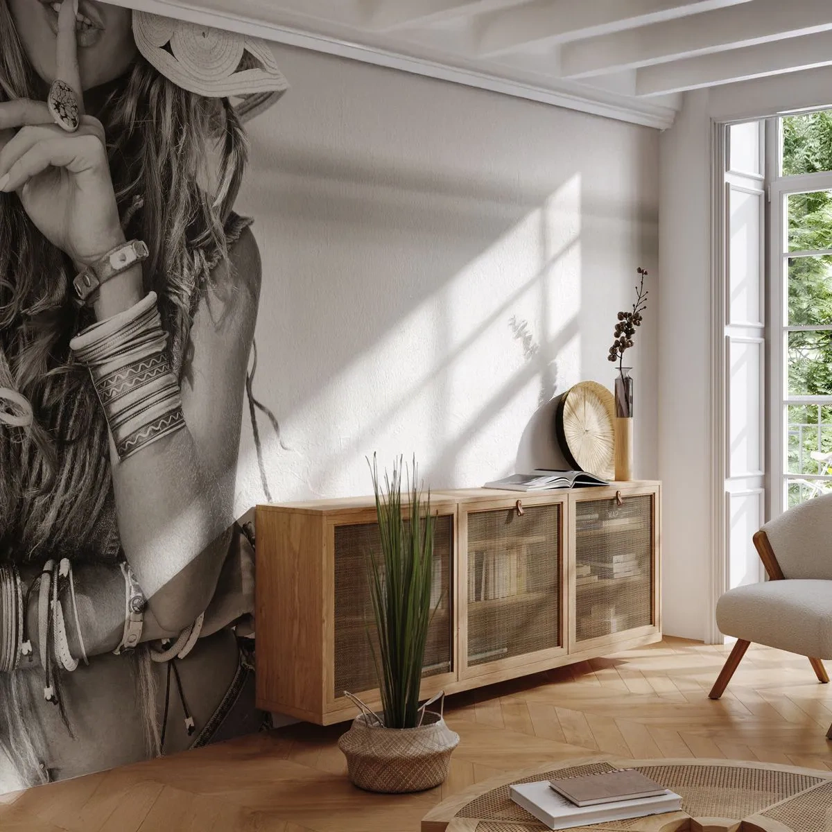 Fotótapéta Standard Eco - Mint egy leány - Nő, Boho, Szüret - 400x280 cm