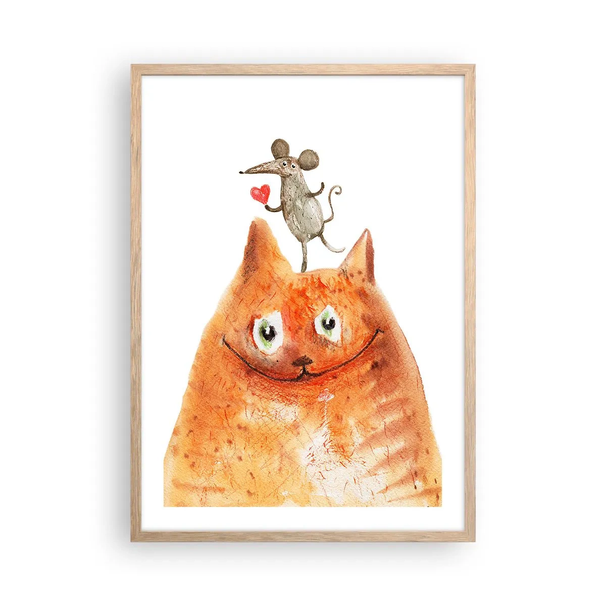 Poszter világos tölgy keretben - A szerelem paradoxonjai - 50x70 cm