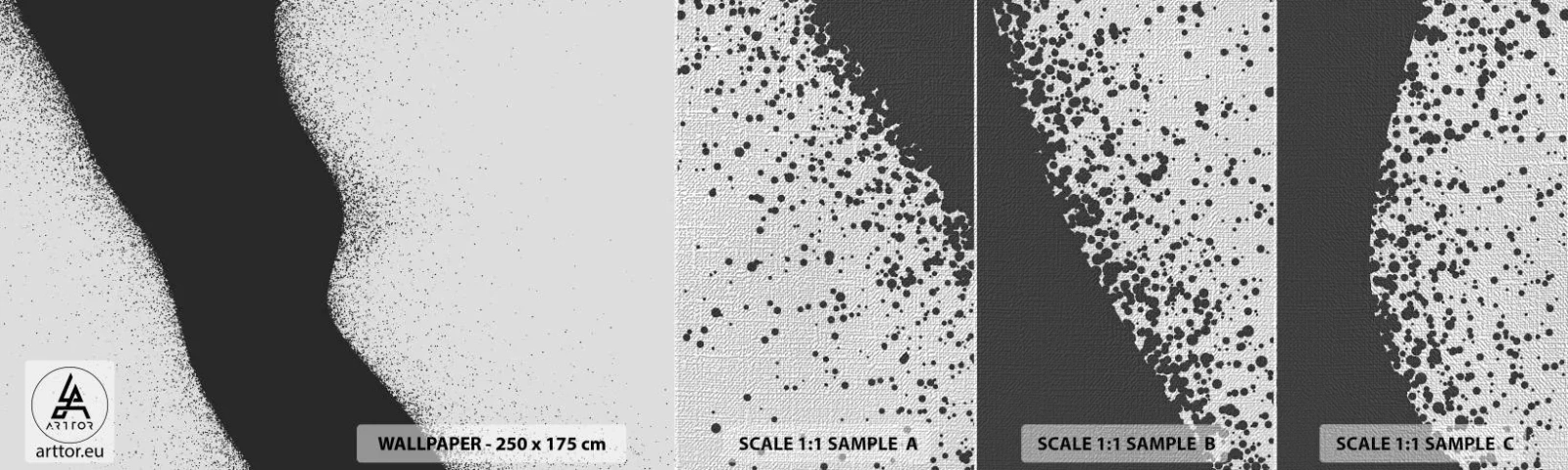 Fotótapéta Minta Premium Canvas - Folyékony egyensúly - Absztrakció, Darab, Minimalizmus - 100x30 cm