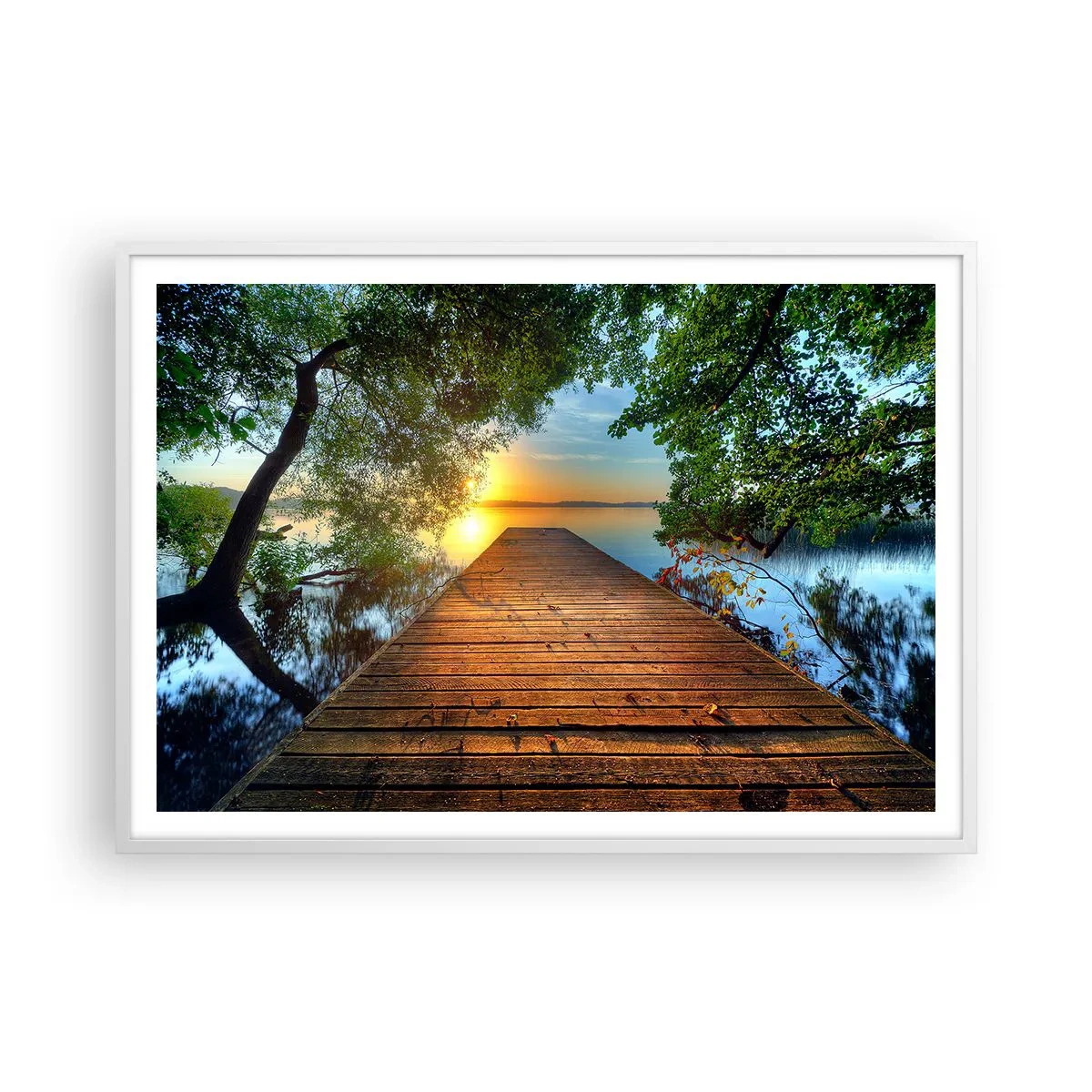 Poszter fekete keretben - Ne siess, ülj le - 100x70 cm