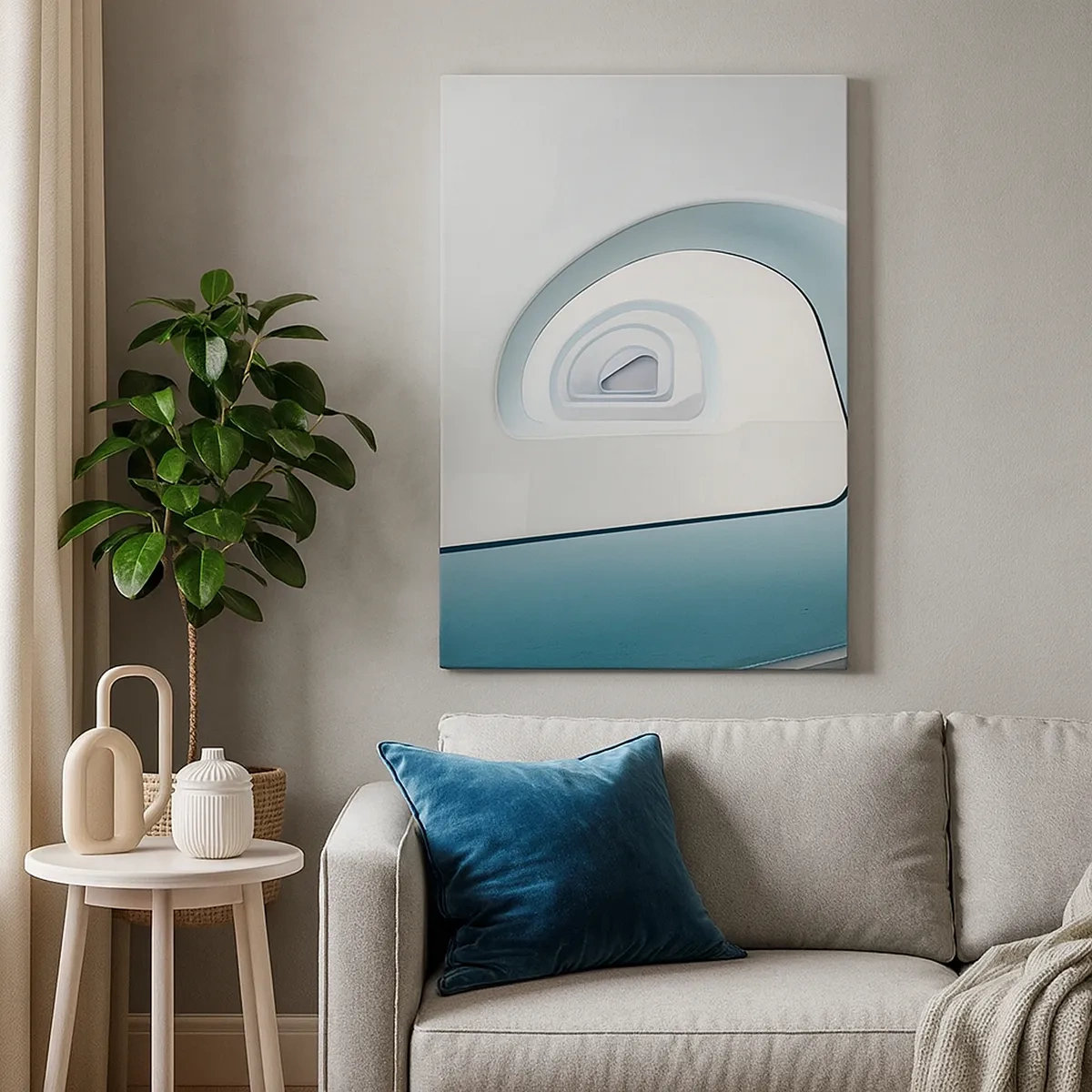 Vászonkép - A kék aljára - 50x70 cm