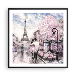 Poszter fehér keretben - Ha szerelmesnek lenni, akkor a... - 60x60 cm