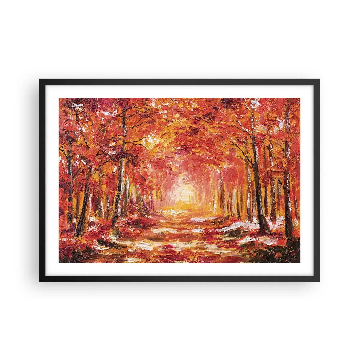 Poszter fehér keretben - Rézerdő - 70x50 cm