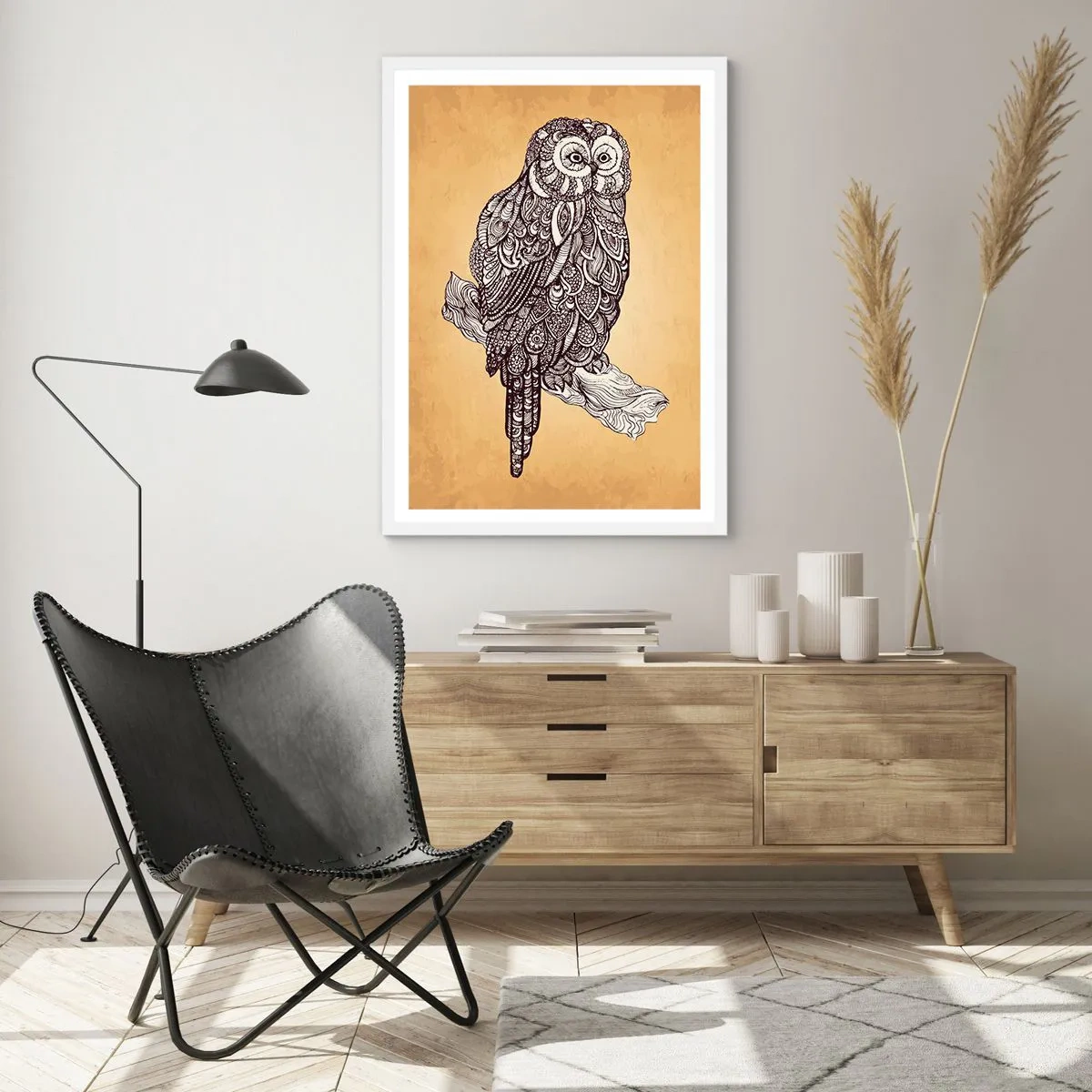 Poszter fekete keretben - A bölcsesség bonyolult díszei - 40x50 cm