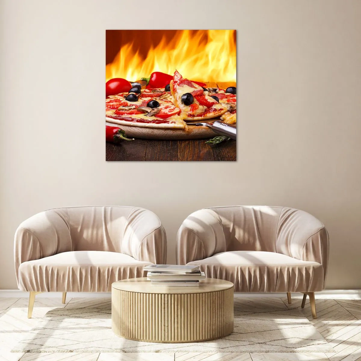 Üveg kép - From Italy with love - 50x50 cm