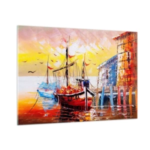 Üveg kép - Boldog visszatérés - 100x70 cm