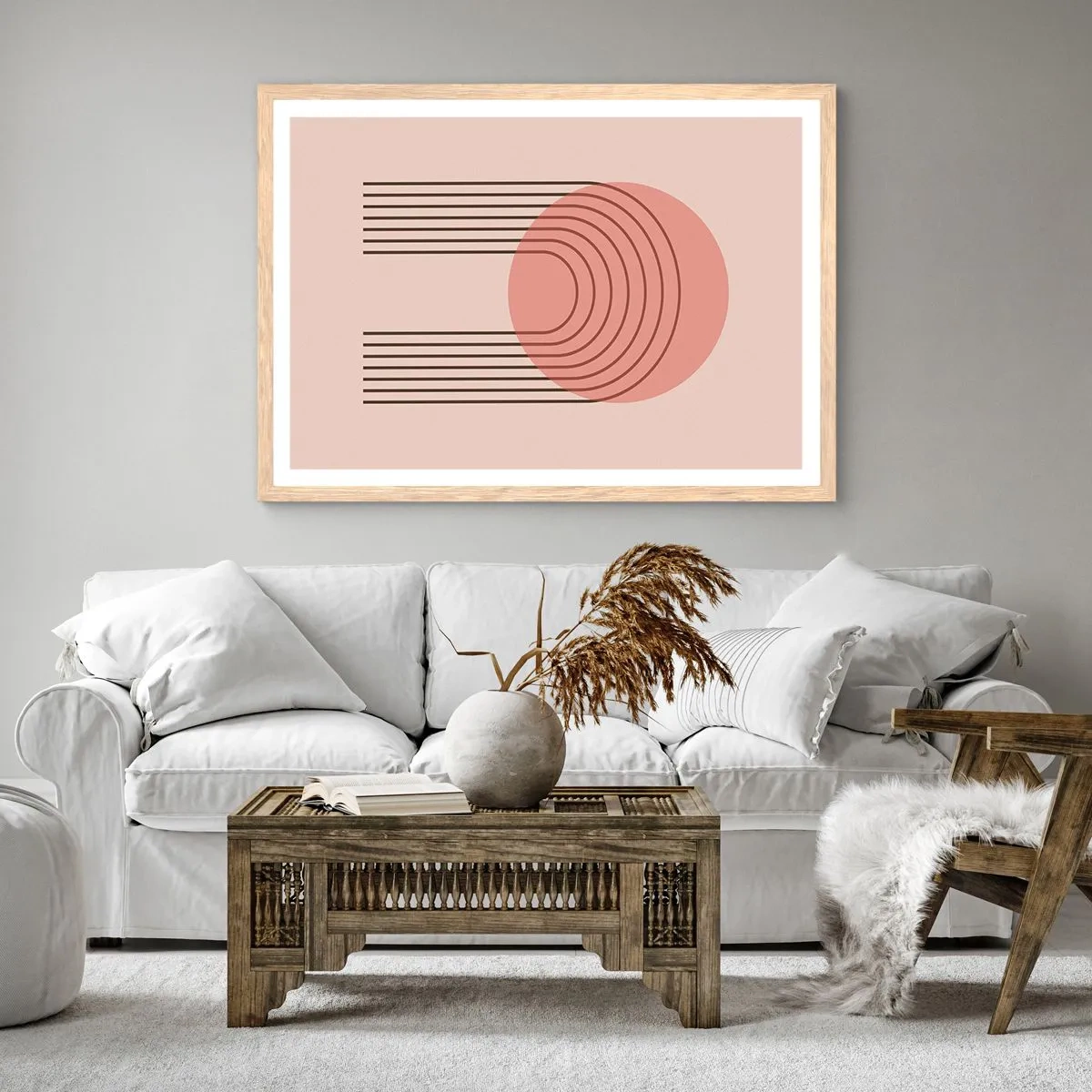 Poszter világos tölgy keretben - Ellenállhatatlan vonzalom - 40x30 cm