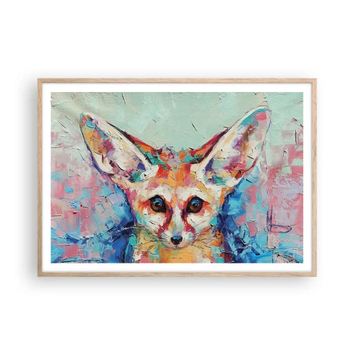 Poszter világos tölgy keretben - Készen álltok rám? - 100x70 cm