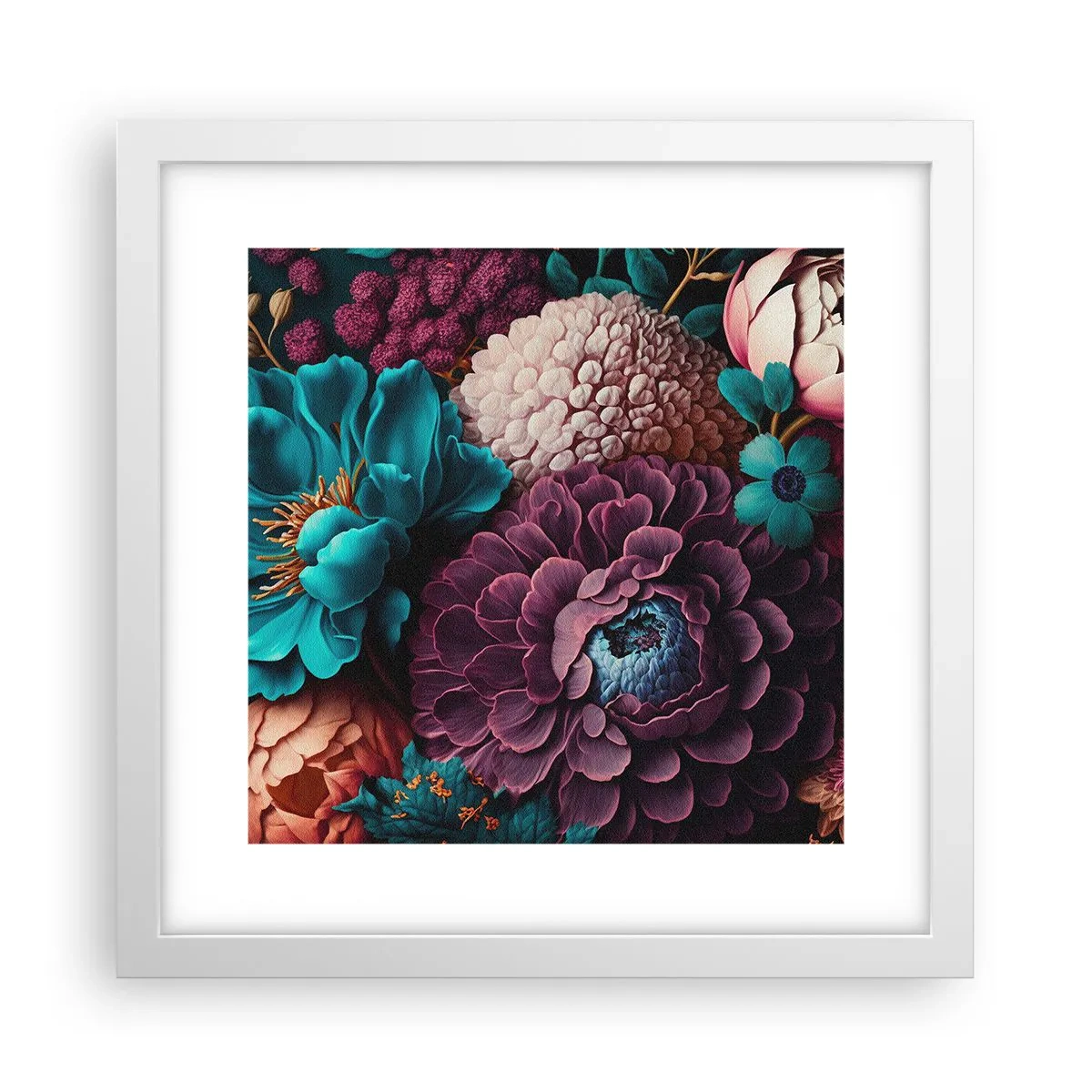 Poszter fekete keretben - A természet bőségében - 30x30 cm