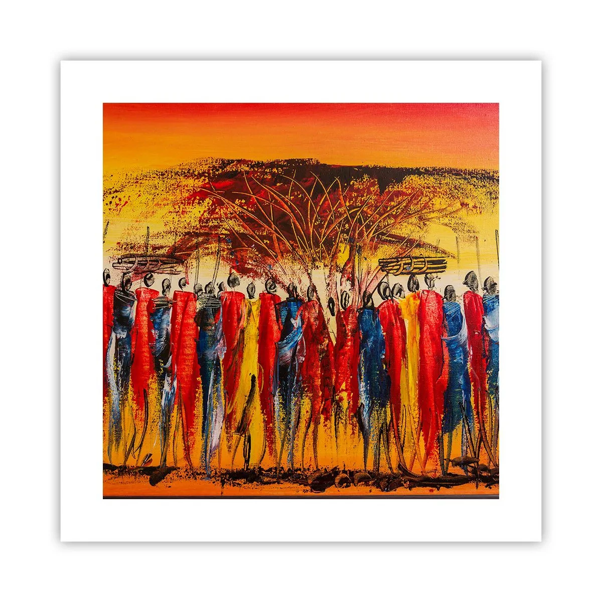 Poszter - Oda, oda, oda oda mennek - 40x40 cm