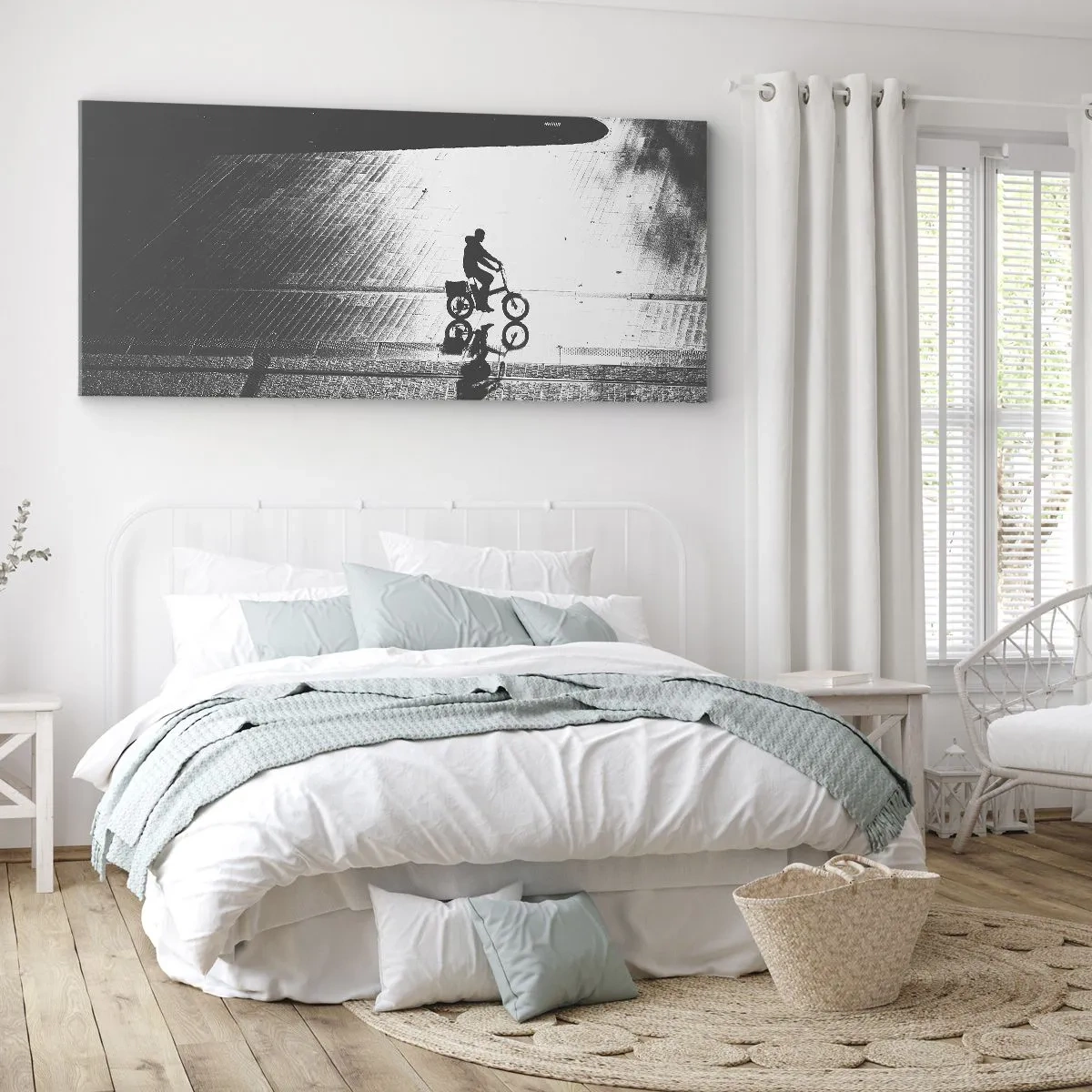 Vászonkép - Előre, a városon keresztül - 140x50 cm