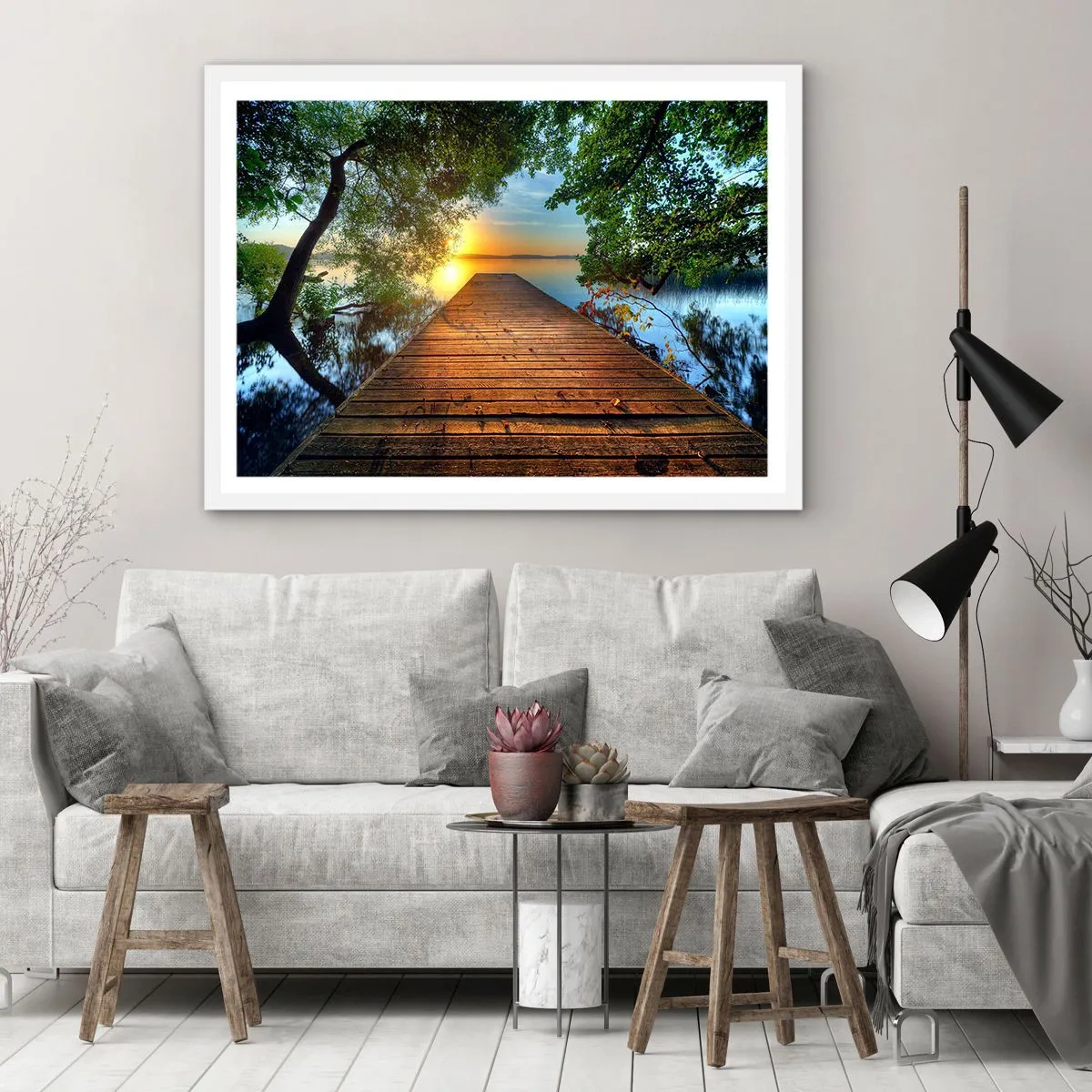 Poszter fekete keretben - Ne siess, ülj le - 91x61 cm