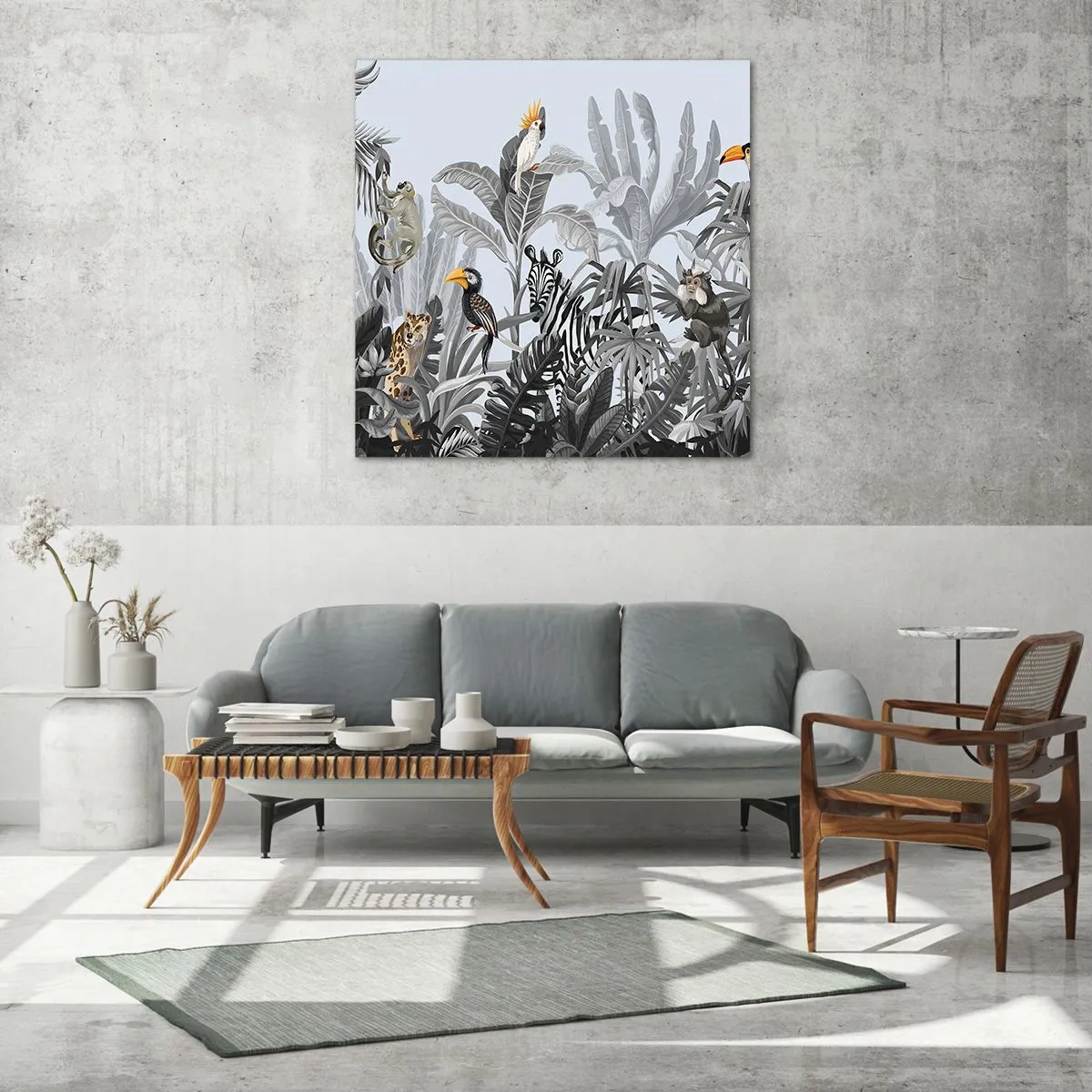 Üveg kép - Afrikai mese - 50x50 cm