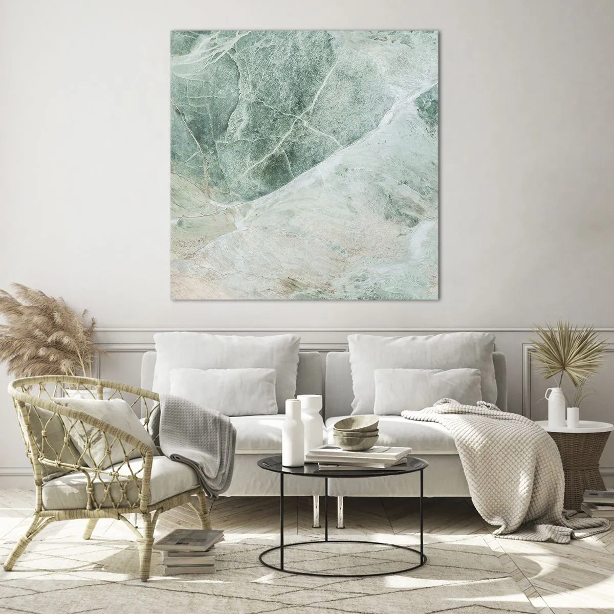 Üveg kép - A kő nemes hűvössége - 60x60 cm