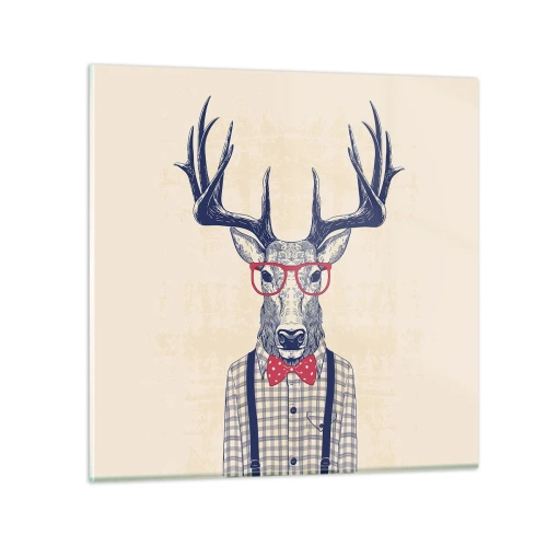 Üveg kép - Mókás extravagancia - 70x70 cm