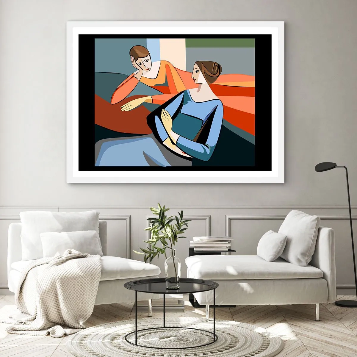 Poszter fekete keretben - A bizalmak pillanata - 70x50 cm