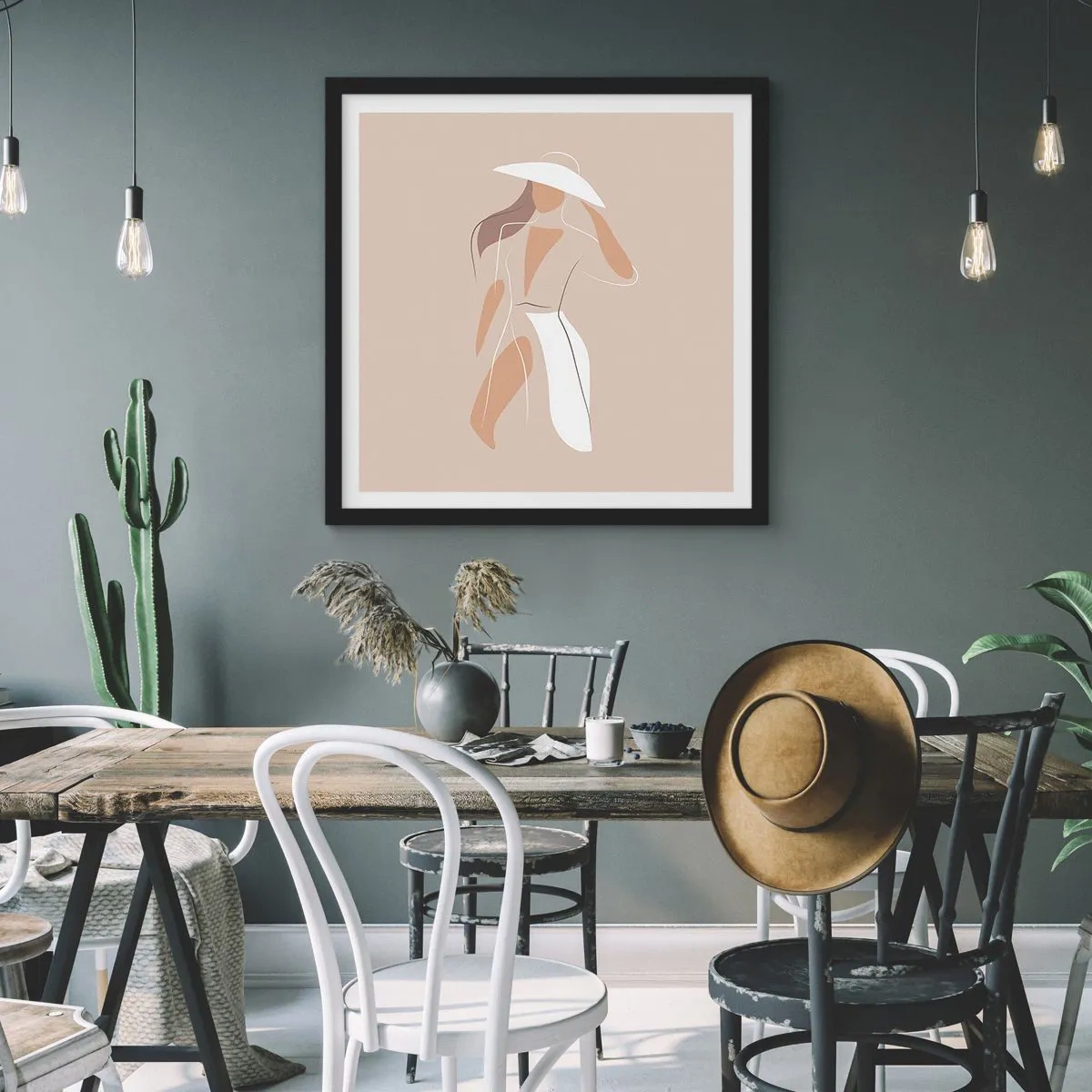 Poszter fehér keretben - A divat egy játék - 50x50 cm