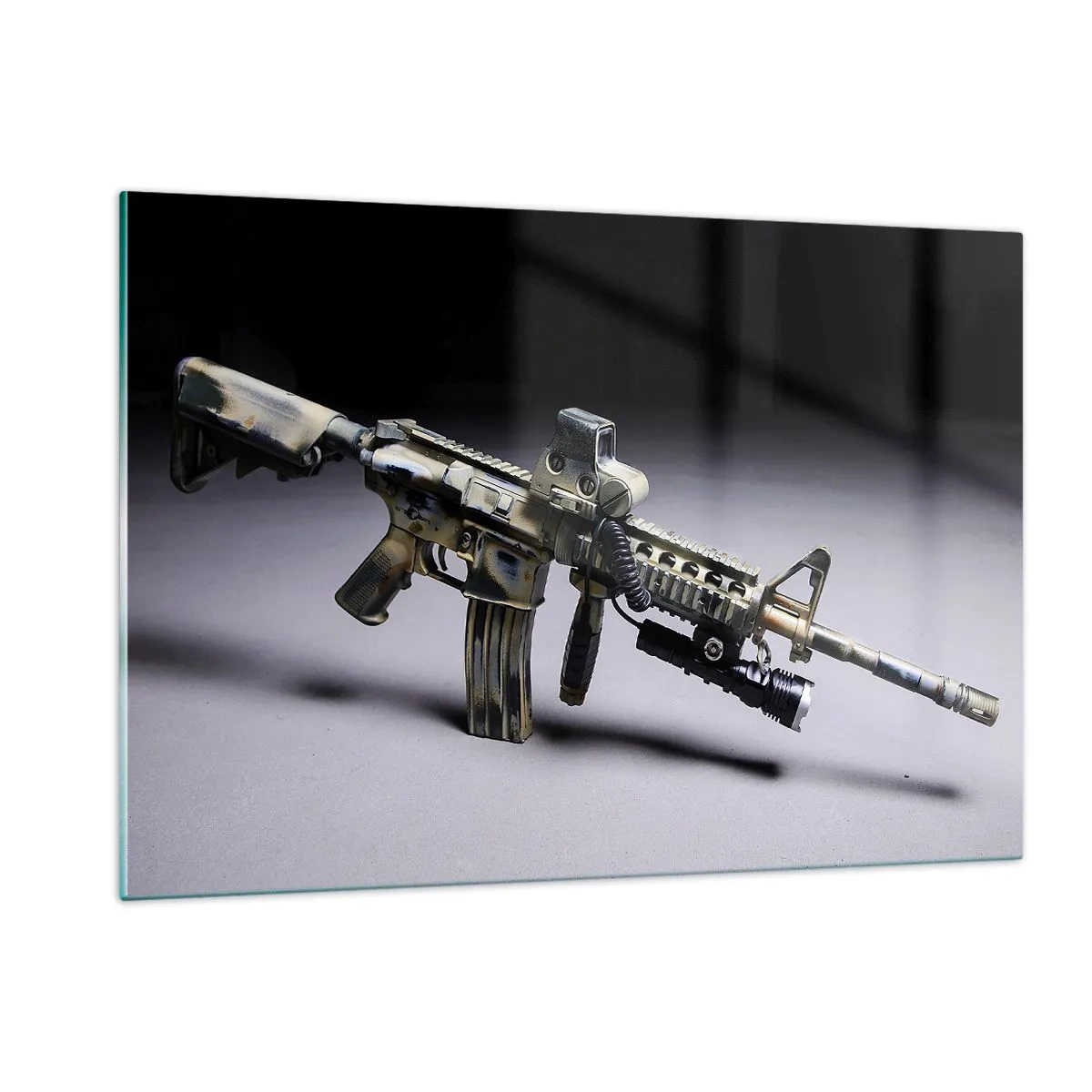 Üveg kép - Mindig veszélyes - 120x80 cm