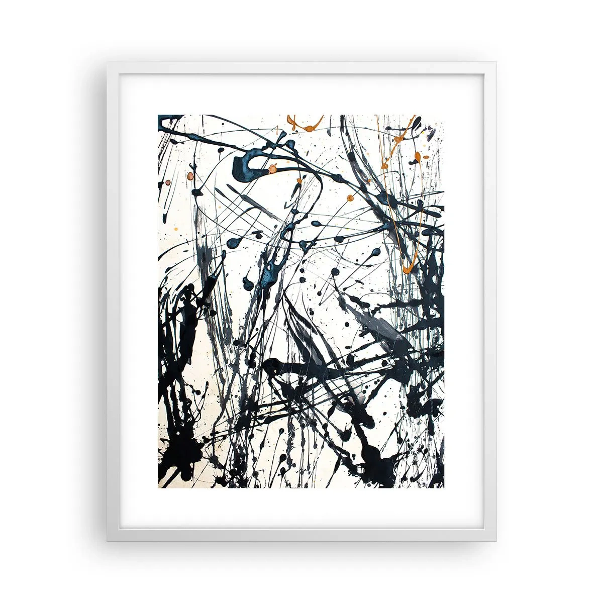 Poszter fekete keretben - Expresszionista absztrakció - 40x50 cm