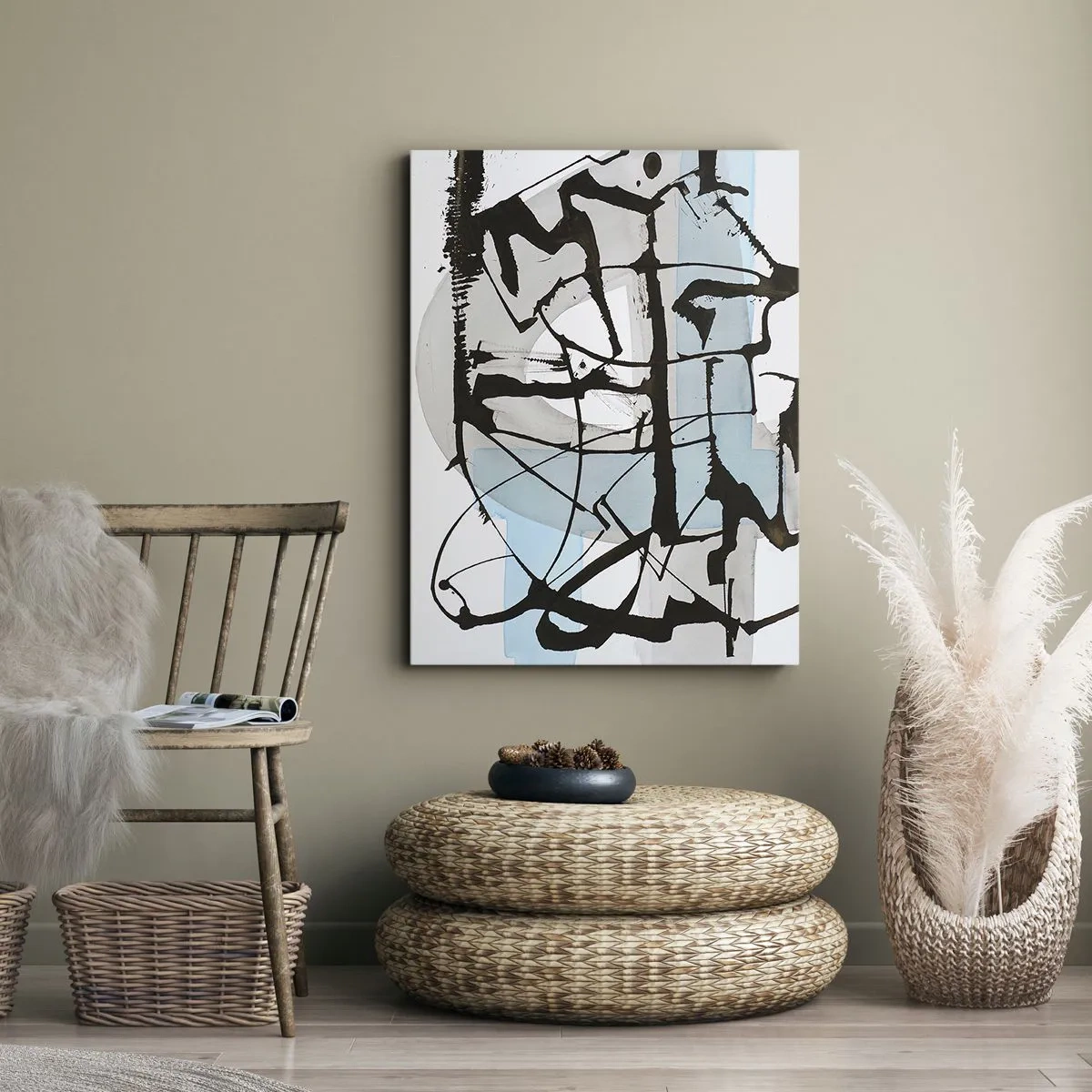 Vászonkép - Mindennek ellenére kék - 45x80 cm