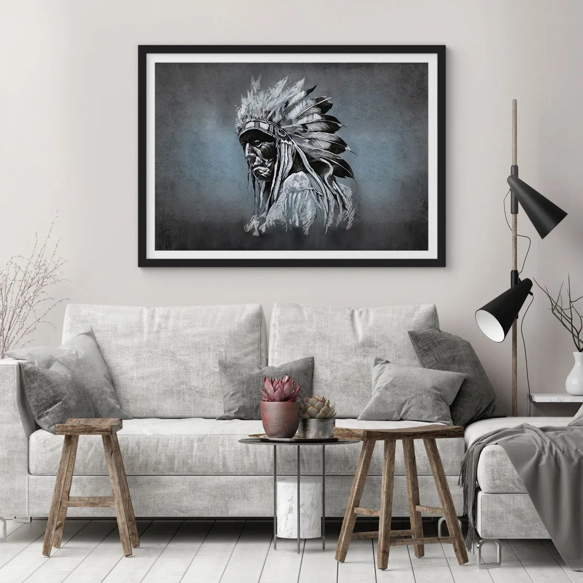 Poszter fehér keretben - Vissza a gyökerekhez - 100x70 cm