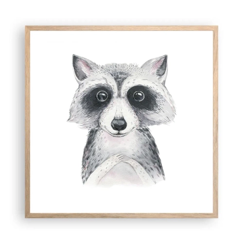 Poszter világos tölgy keretben - Egy pillanat meghatottságra - 60x60 cm