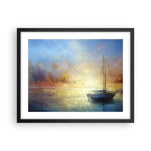 Poszter fehér keretben - Egy arany öbölben - 50x40 cm