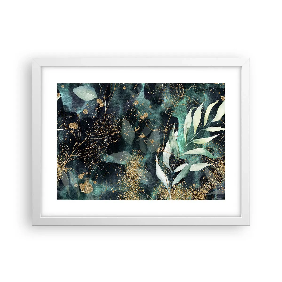 Poszter fekete keretben - Elvarázsolt kert - 40x30 cm