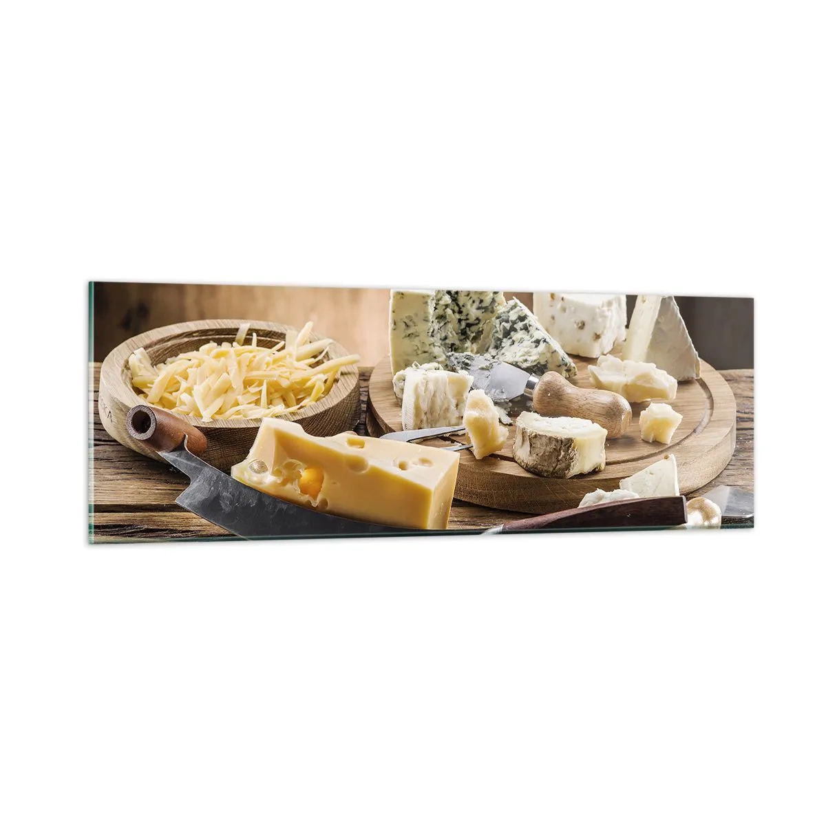 Üveg kép - Mosolyogj a sajtra - 90x30 cm