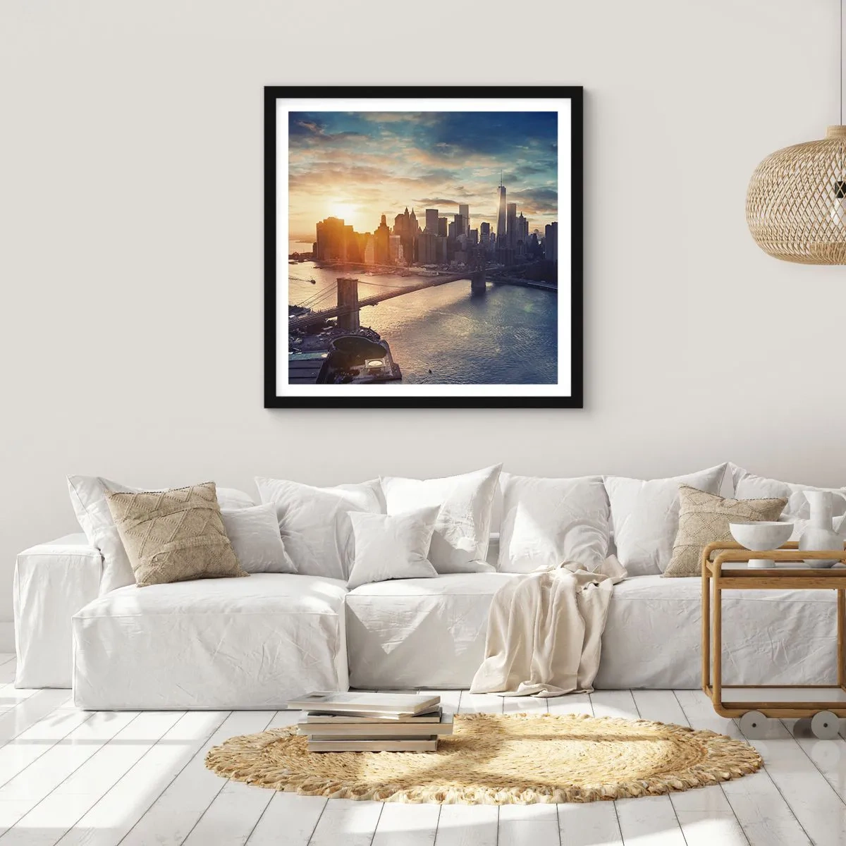 Poszter fehér keretben - Nyugati kultúra emlékműve - 60x60 cm