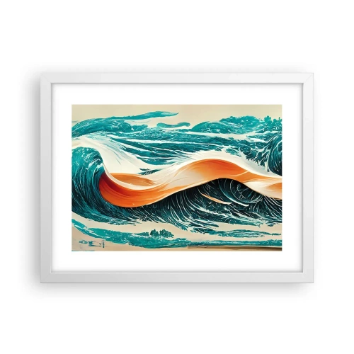 Poszter fekete keretben - Szörfös álma - 40x30 cm