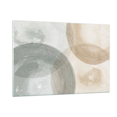 Üveg kép - világok behatolása - 120x80 cm