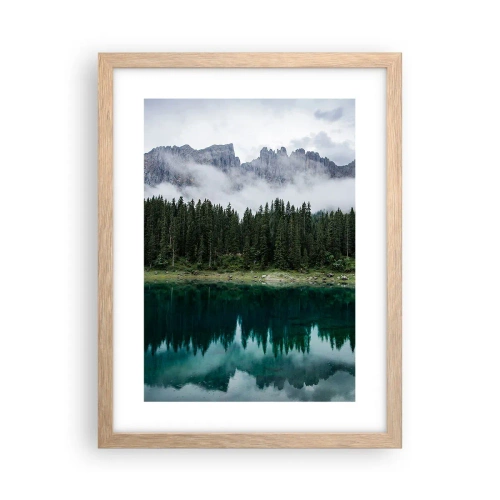 Poszter világos tölgy keretben - Csitt, csit, ne zavard fel az állóvizet... - 30x40 cm