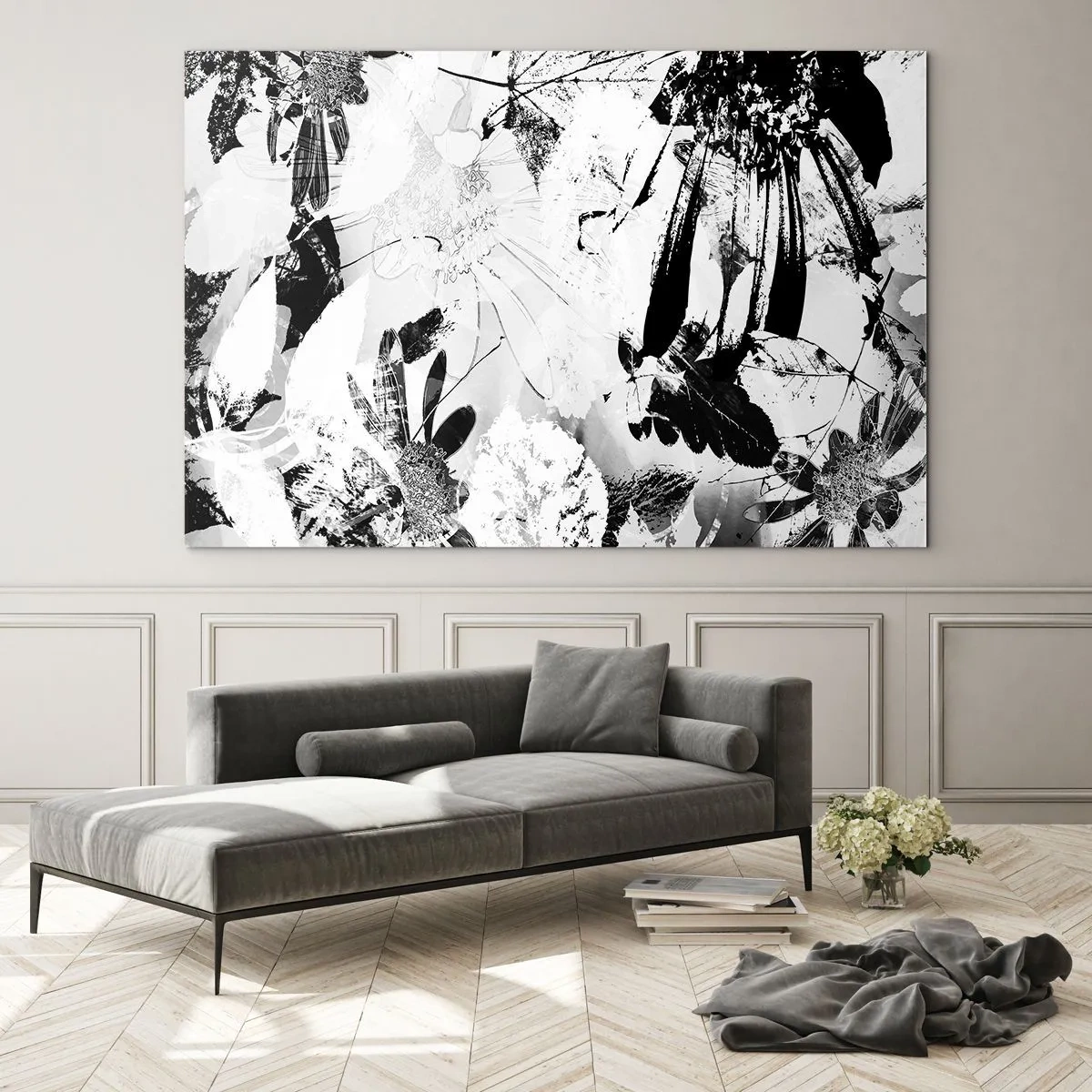Üveg kép - Ősz a negatívumban - 120x80 cm