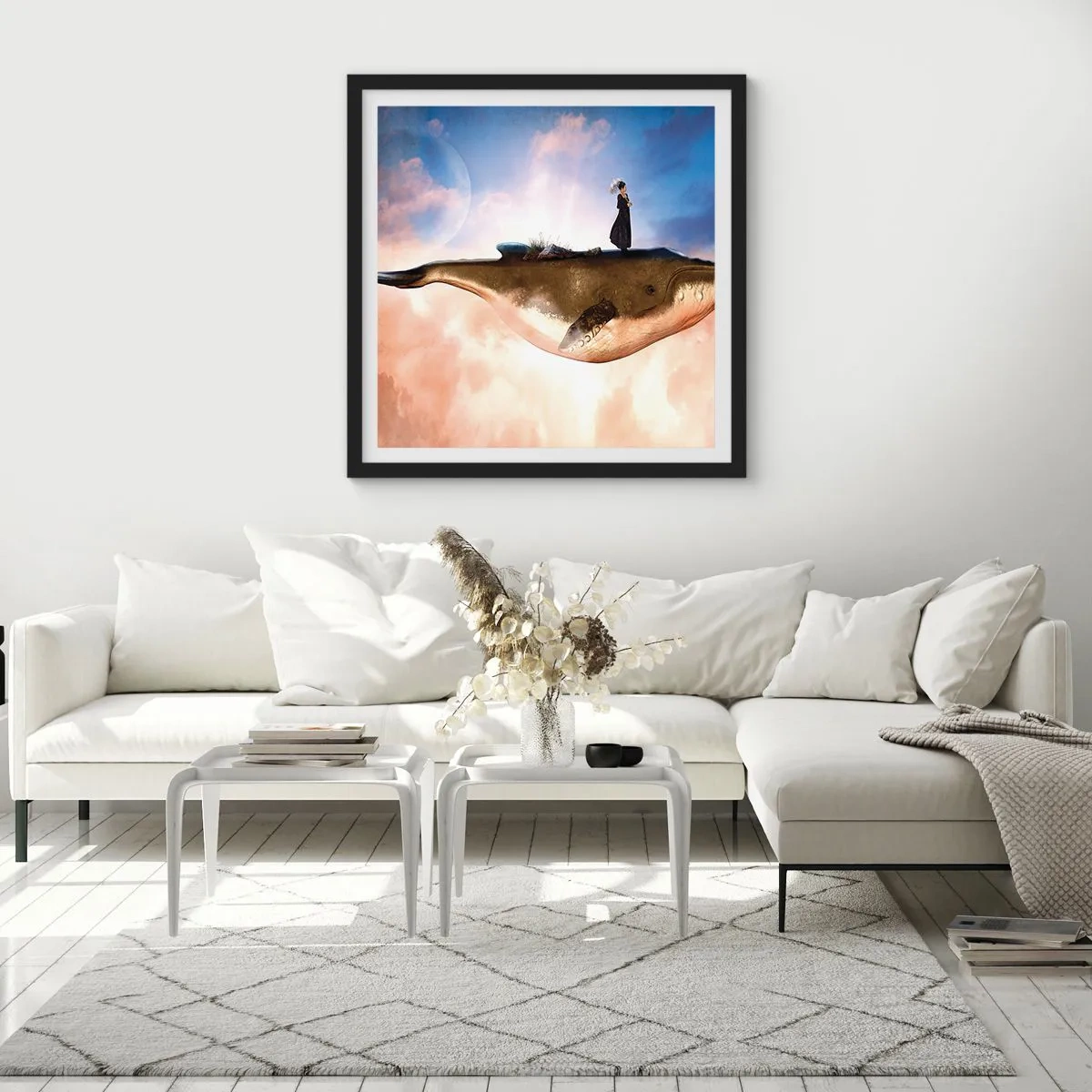 Poszter fehér keretben - Legeslegreálisabb utazás - 60x60 cm