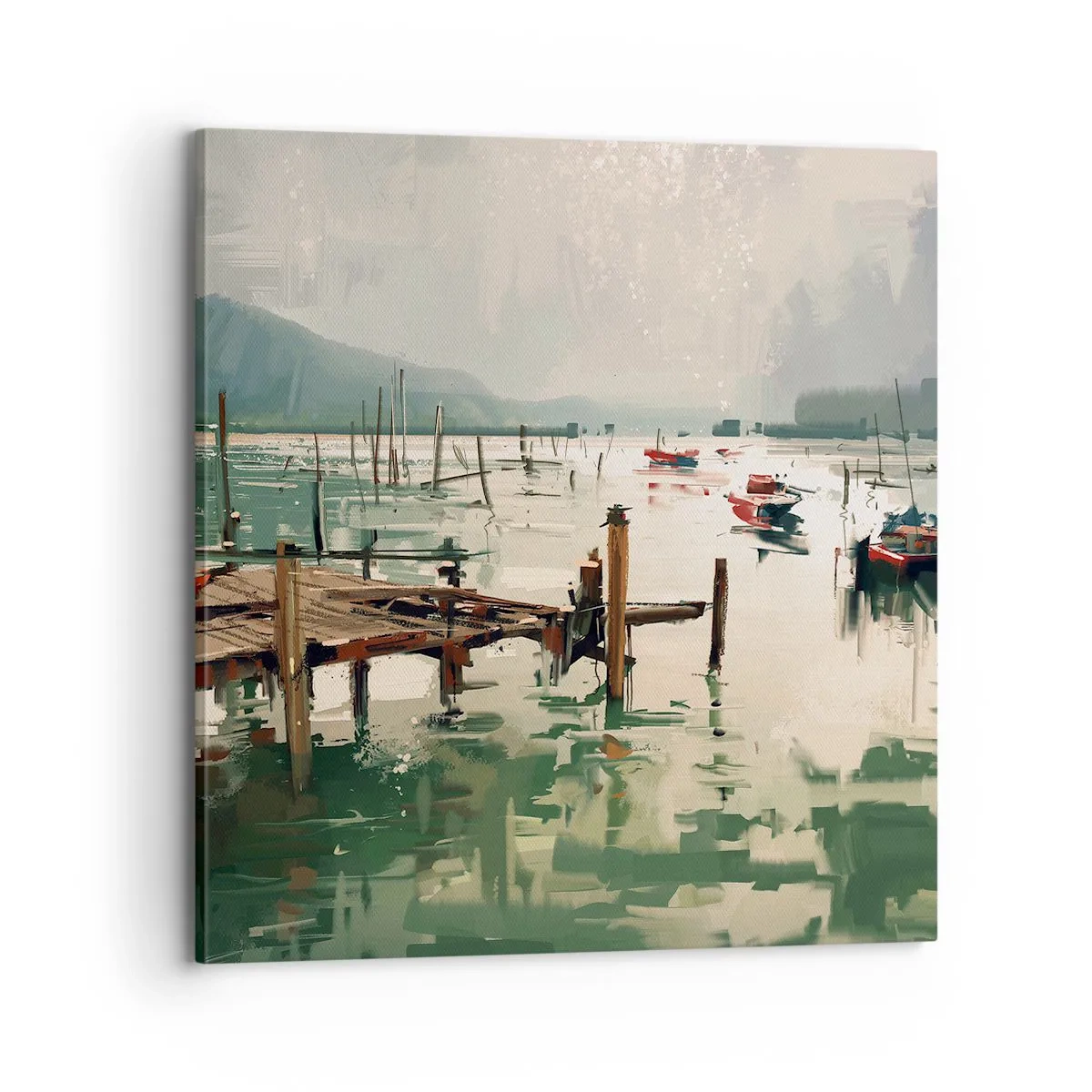 Vászonkép - Leöntött olvasztott holddal - 70x70 cm