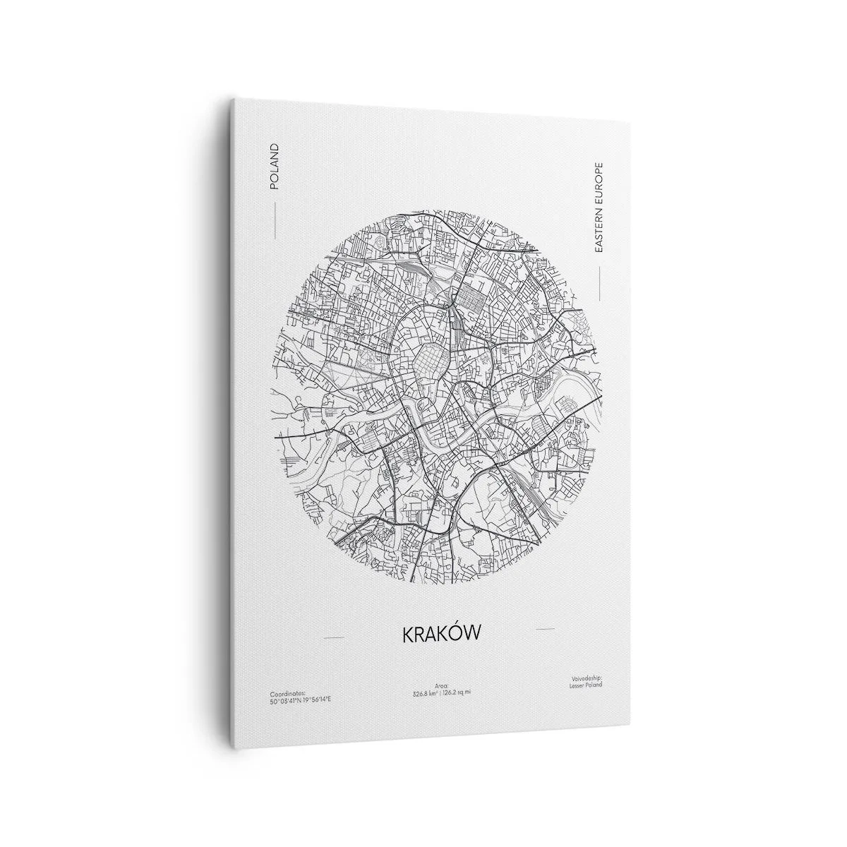 Vászonkép - Krakkó anatómiája - 70x100 cm