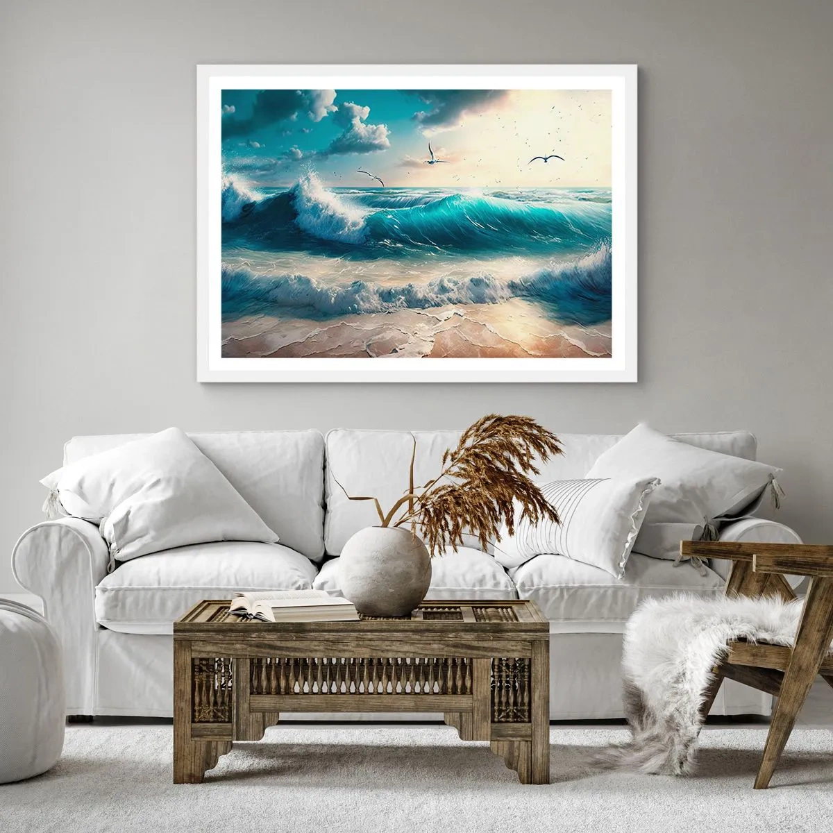 Poszter fekete keretben - Zaj csak neked - 60x60 cm