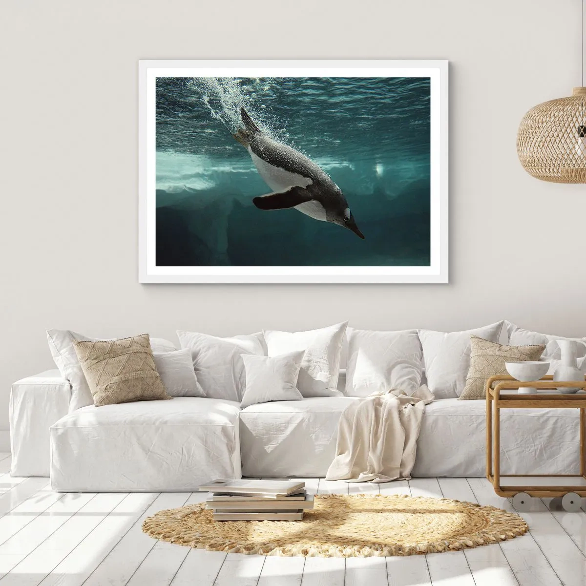 Poszter fekete keretben - Üdv a világomban - 100x70 cm